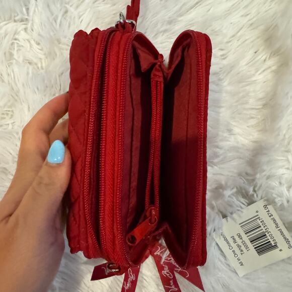 Vera Bradley All in One Crossbody Wristlet Tango Red NWT - Picture 6 of 8